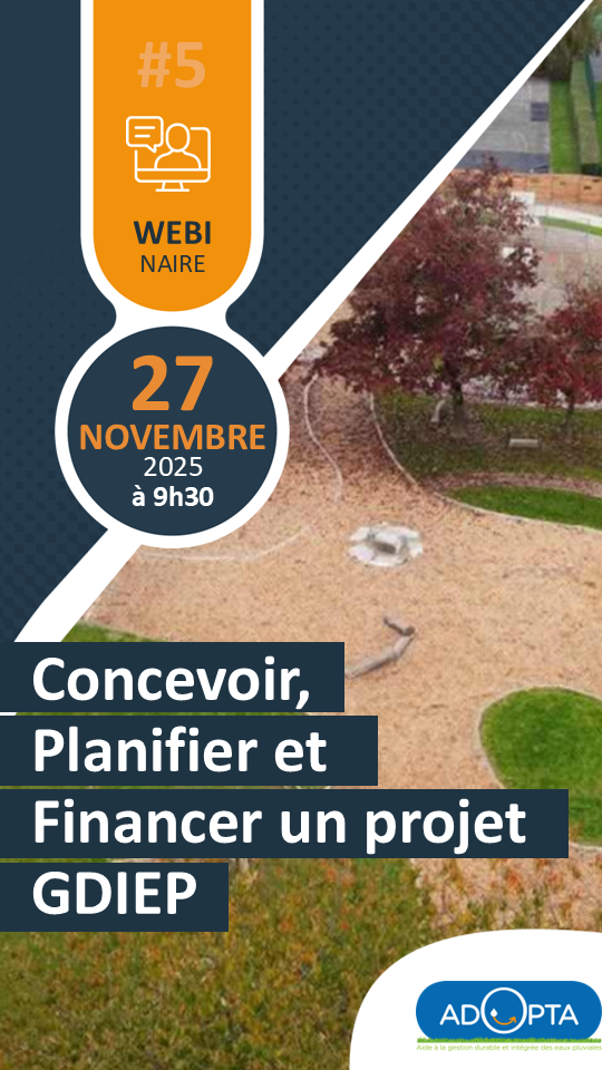 Concevoir, planifier, financer :  Optimiser vos projets grâce à la gestion durable et intégrée des eaux pluviales